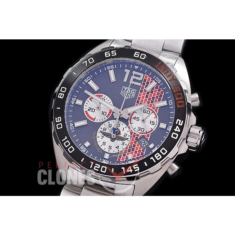 0 TGF1-00812 Indy 500 Indianapolis Speedway Special Ed Chronograph SS/SS Grey OS 20 Qtz