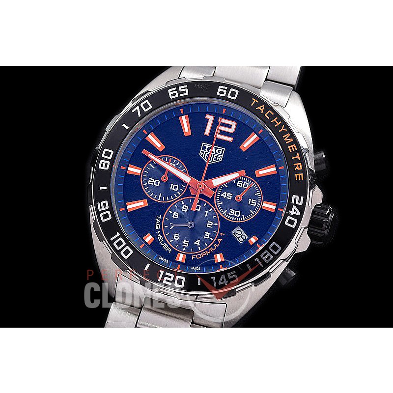 0 TGF1-00805 Indy 500 Indianapolis Speedway Special Ed Chronograph SS/SS Black-Orange OS 20 Qtz