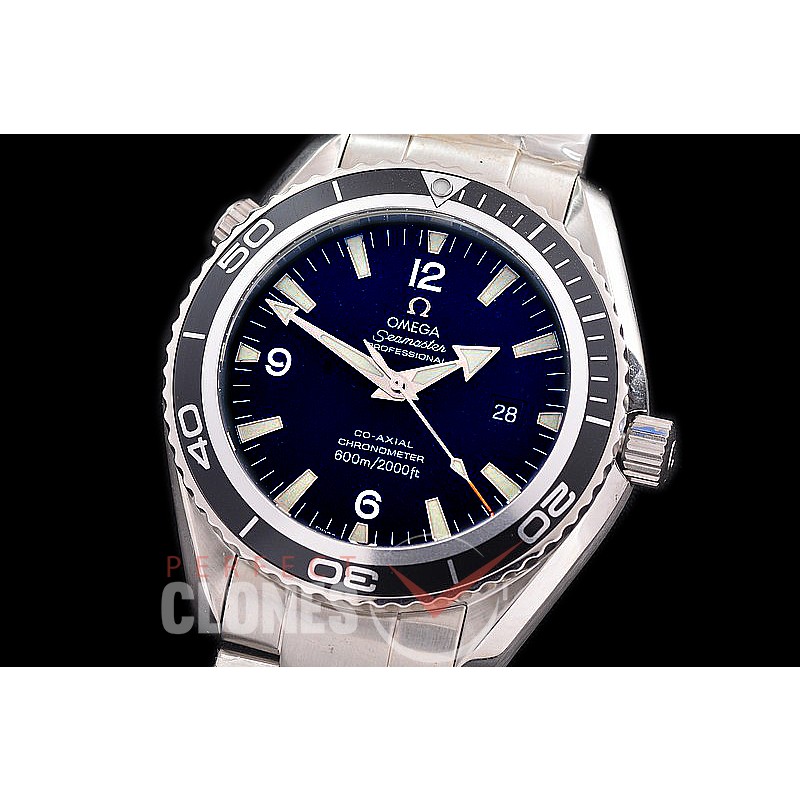 OMPO-101 BP Seamaster Planet Ocean 2200.50.00 45mm SS/SS Black A-2824 - Special Offer