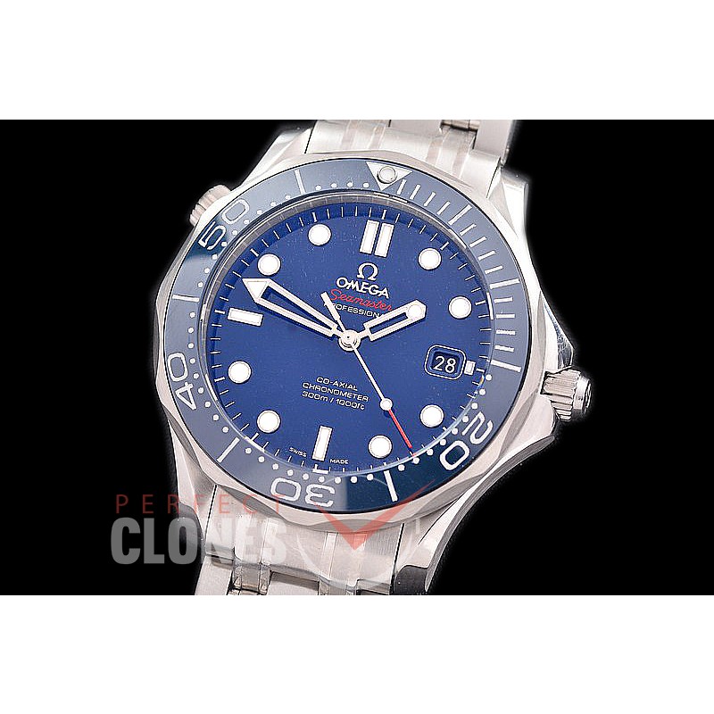 OM300M-102 BP Seamster Diver 300M Professional SS/SS Blue A-2824 - Special Offer