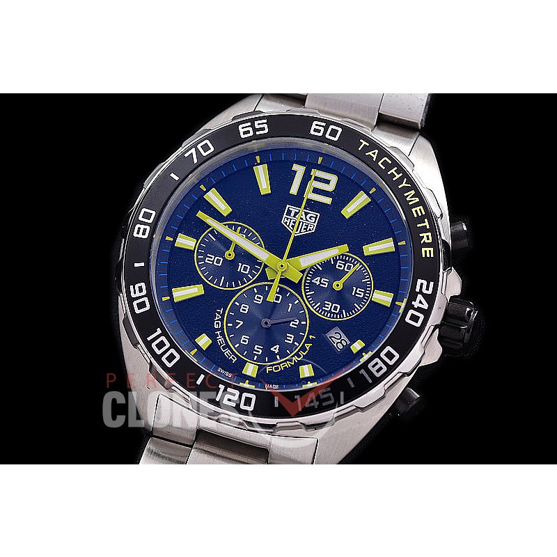 0 TGF1-00807 Indy 500 Indianapolis Speedway Special Ed Chronograph SS/SS Black-Yellow OS 20 Qtz