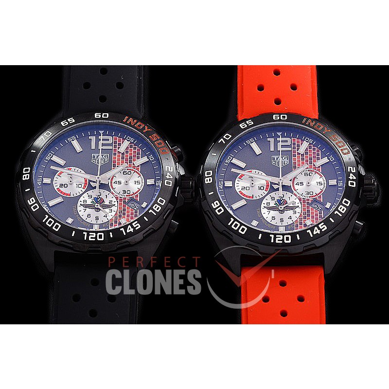 0 TGF1-00827R Indy 500 Indianapolis Speedway Special Ed Chronograph PVD/RU Grey OS 20 Qtz