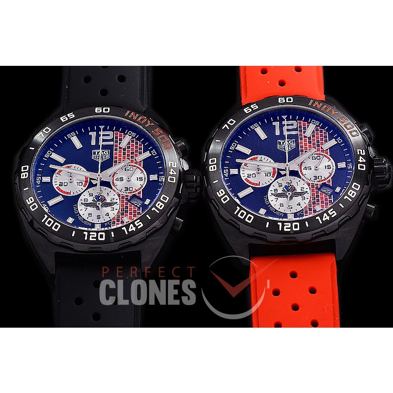 0 TGF1-00826R Indy 500 Indianapolis Speedway Special Ed Chronograph PVD/RU Black OS 20 Qtz