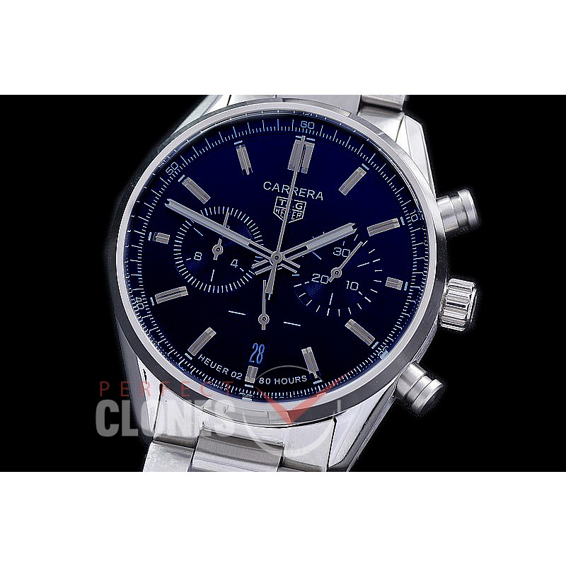 TGCC-42-102 Carrera Classic Chronograph SS/SS Black OS 20 Qtz 