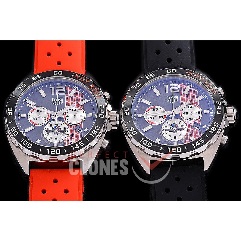 0 TGF1-00812R Indy 500 Indianapolis Speedway Special Ed Chronograph SS/RU Grey OS 20 Qtz