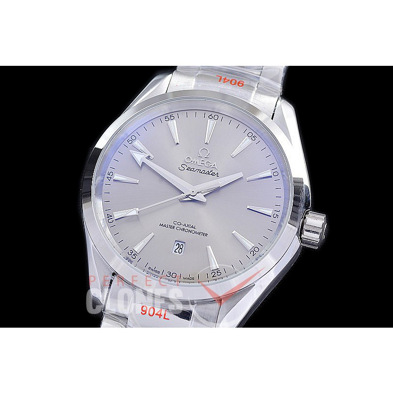 OMAT38-901 Ladies 38mm Aqua Terra Date Master Co-Axial Automtaic SS/SS Silver Sticks A-2813/Mod 8900
