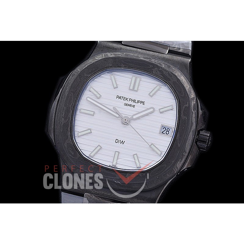 PP-DIW-101 DIW-F Nautilus 5711 DIW Black Grail Special Edition DLC/FC White Miyota 9015 Modified Calibre 324SC