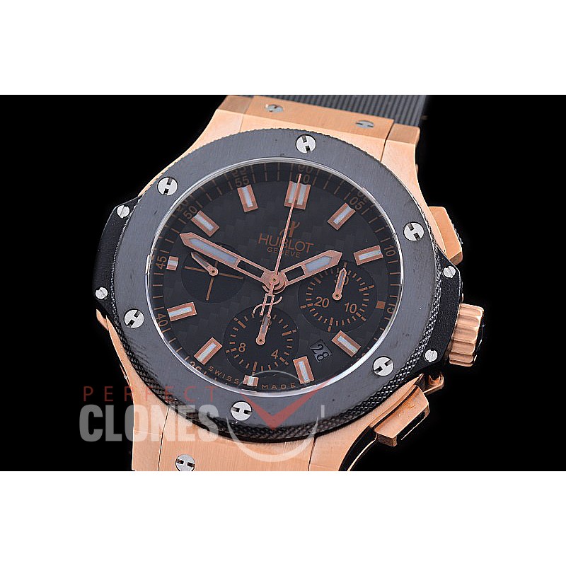 0 0 0 0 0 0 0 0 0 HB00219 HHWF Big Bang Evolution 44mm RG/CER/RU CF Black A-7750 / 4100