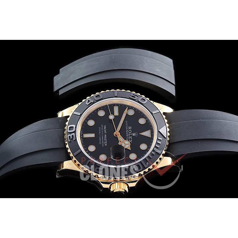 RYM-42-002S GMF V3 904 Steel 2019 Yachtmaster 42 226658 Men Oysterflex CER/YG/RU Black VR 3235