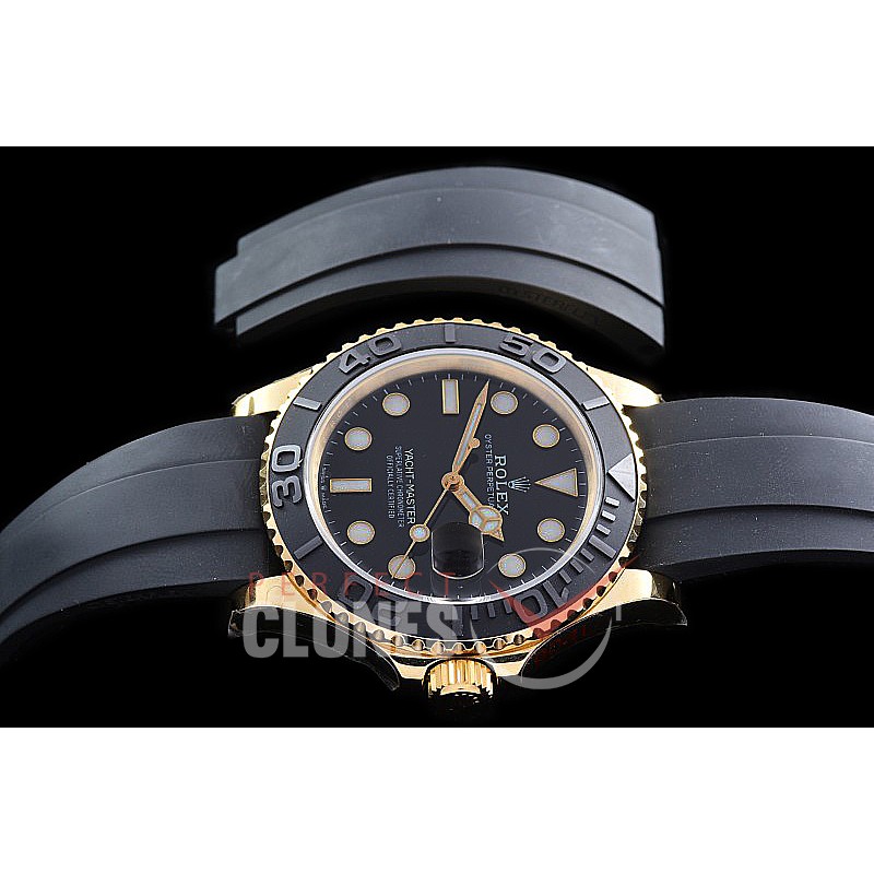 RYM-42-002R GMF 904 Steel 2019 Yachtmaster 42 226658 Men Oysterflex CER/YG/RU Black Asian 2824