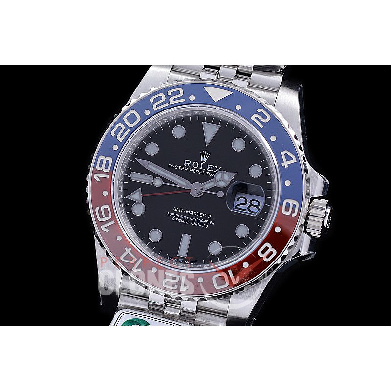 0 0 0 0 0 RLGS00953J CF 904L Steel GMT 126710BLRO Pepsi SS/SS/Jubilee Black VR 3285 CHS