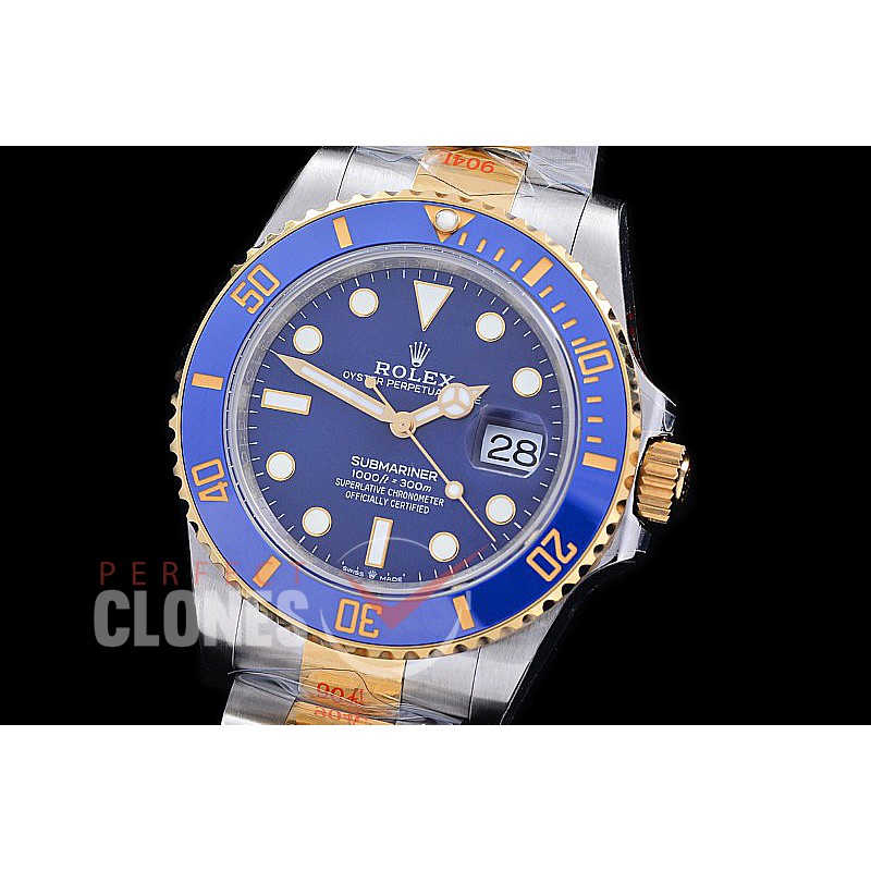 RLST-41-0002 BP V2 904L Steel 2020 41mm Submariner 126613LB SS/YG Blue VR 3235 