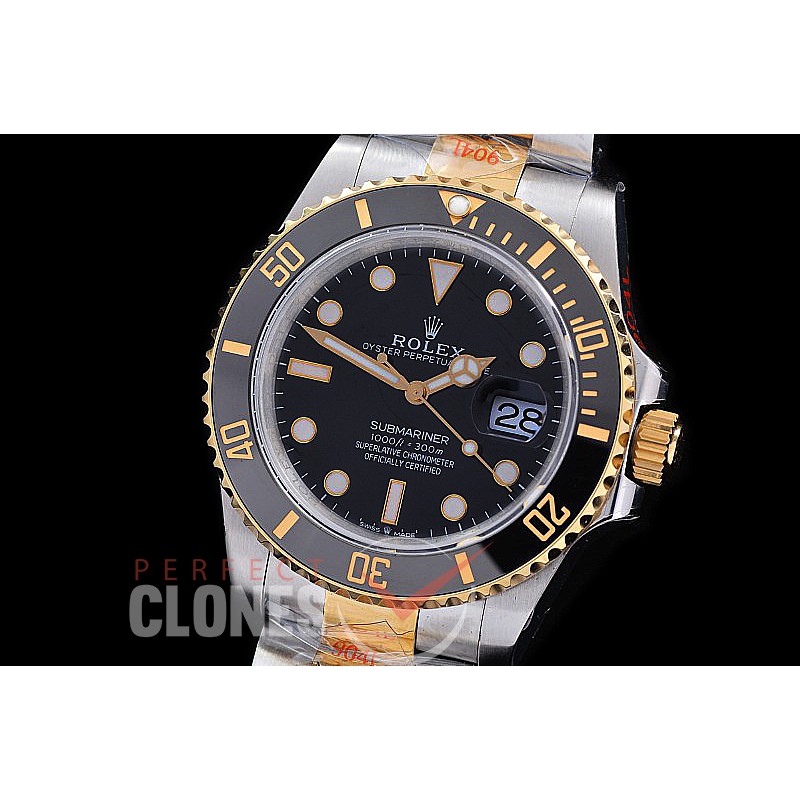RLST-41-0001 BP V2 904L Steel 2020 41mm Submariner 126613LN SS/YG Black VR 3235