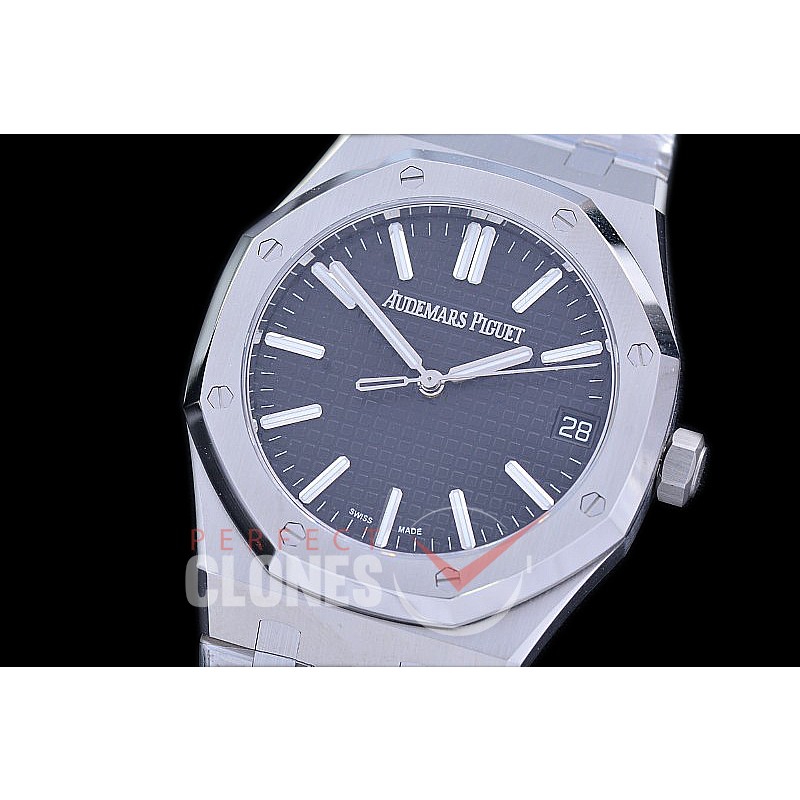 AP15510-052 TOP-F AP15510ST 50th Anniversary Royal Oak Automatic SS/SS Black Asian Clone DD Calibre 4302 28800bph