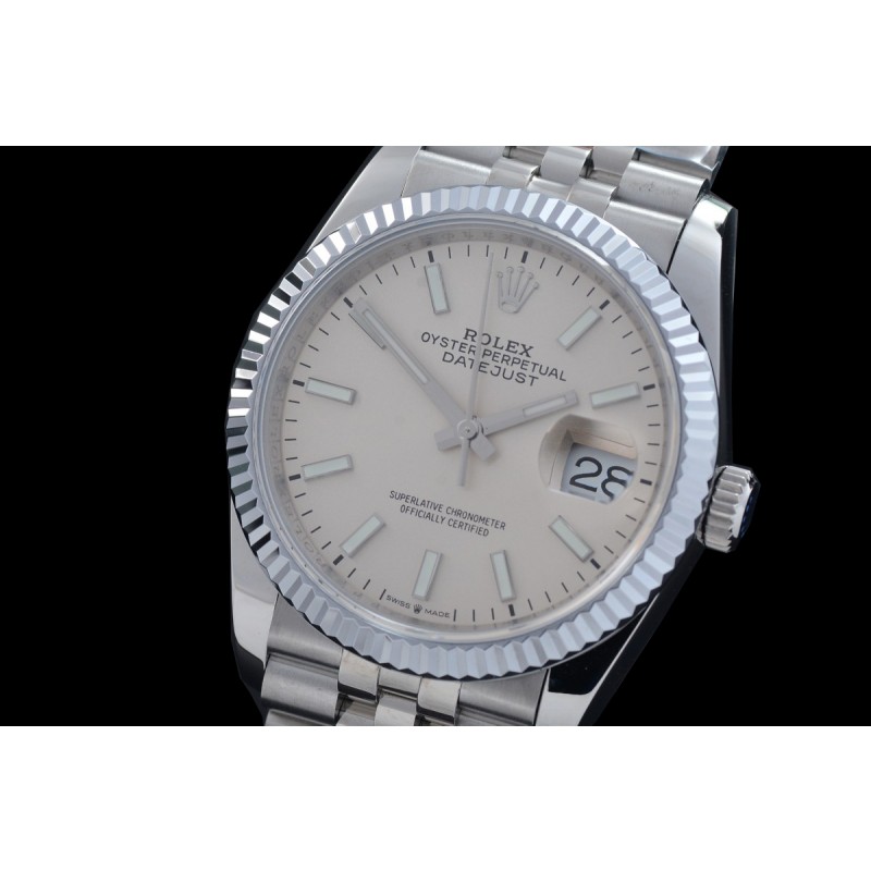 0 0 0 0 0 R36DJS-DD3235-101 QF Datejust 36 Men 126234 904 Steel SS/SS Fluted/Jubilee Silver Sticks DD 3235 - 72 Hours Power Reserve 