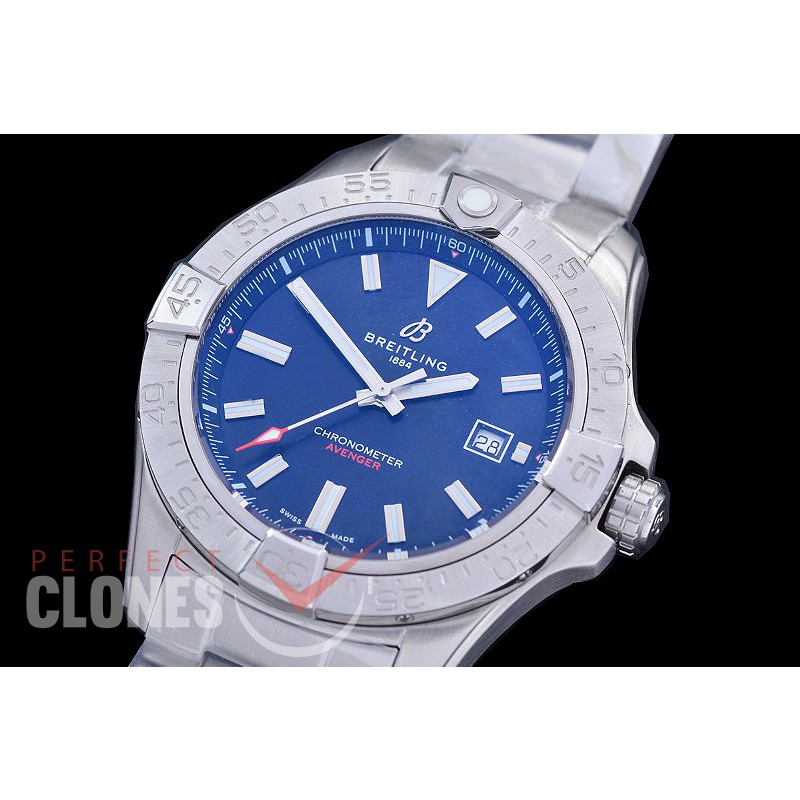0 0 0 0 0 0 BLSA-44-304 ANF/OXF Avenger Automatic 44mm SS/SS Blue Sticks Asia 2824