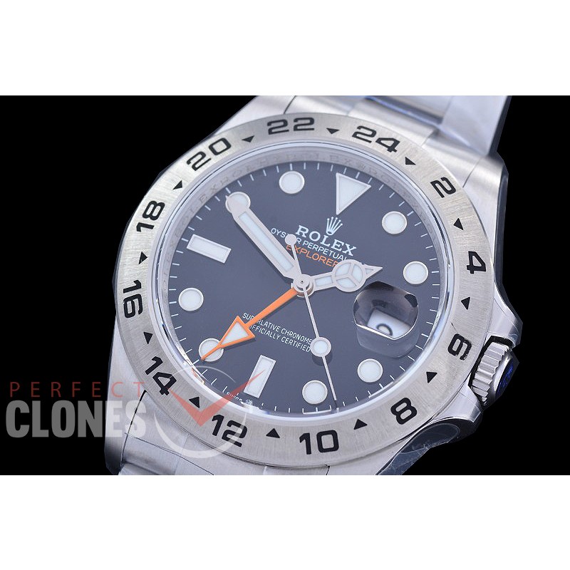 0 0 0 0 0 0 0 0 RLEX00822 V2 QF 904L Steel 226570 CHS Explorer II SS/SS Black VR 3285