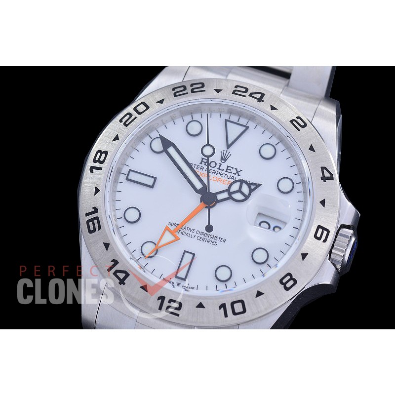 0 0 0 0 0 0 0 0 RLEX00821 V2 QF 904L Steel 226570 CHS Explorer II SS/SS White VR 3285
