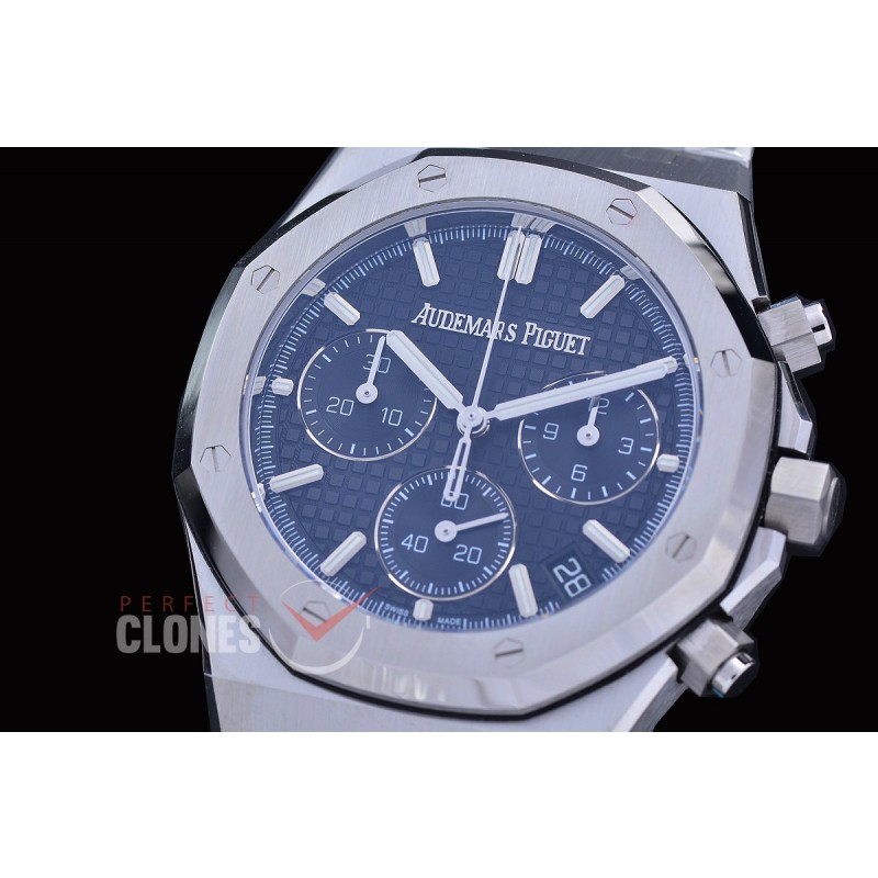 AP26240-012 DDF Royal Oak Chronograph 26240 SS/SS Black DD-4401, 1-1 Replication 