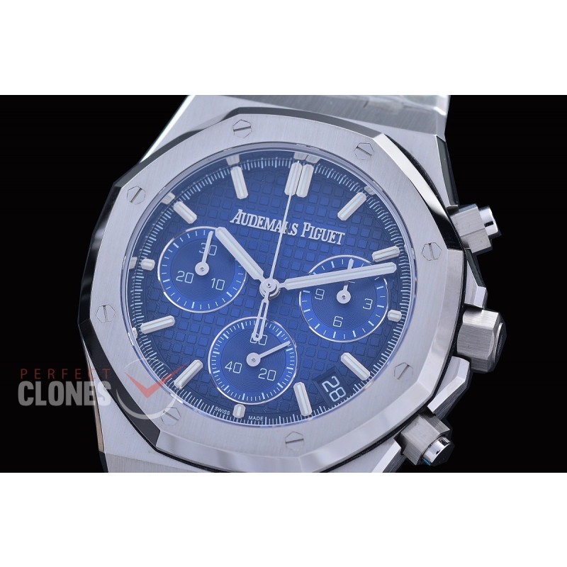 AP26240-013 DDF Royal Oak Chronograph 26240 SS/SS Blue DD-4401, 1-1 Replication 