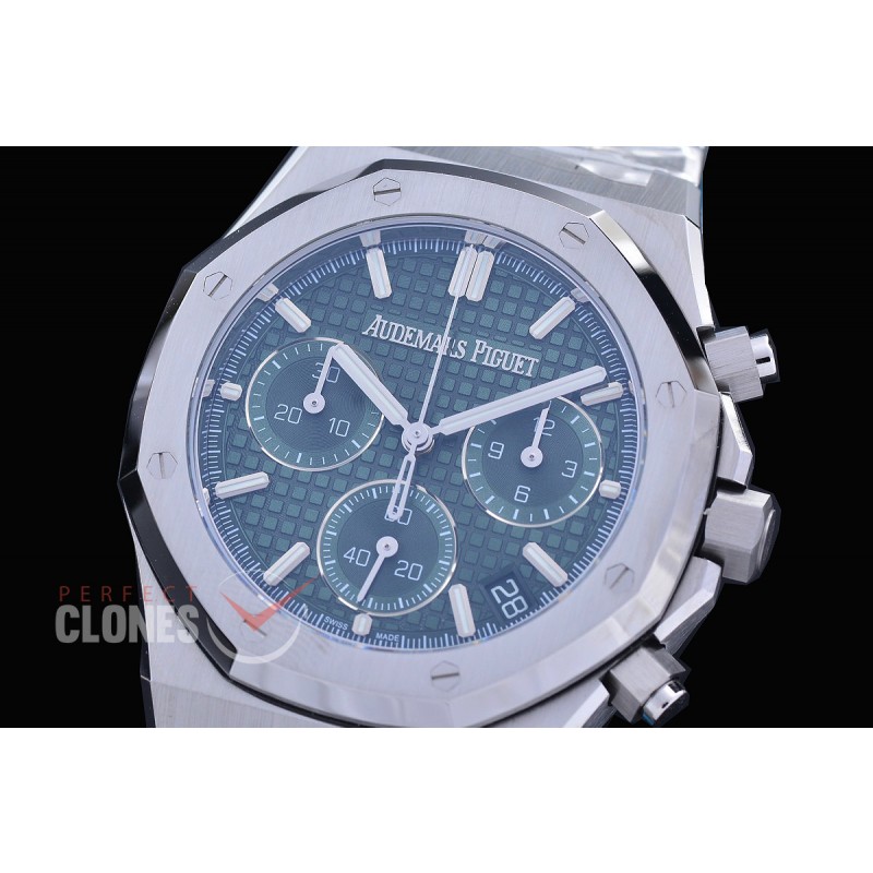 AP26240-014 DDF Royal Oak Chronograph 26240 SS/SS Green DD-4401, 1-1 Replication 
