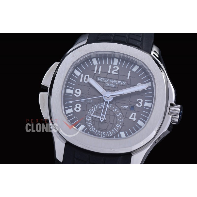 PPAQT-5164-012 PPF Aquanaut Travel Time 5164A SS/RU Grey Asian Custom Calibre 324S C FUS
