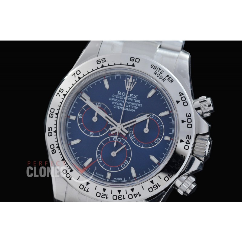 0 0 0 0 0 0 0 RLDS-126509-018 UFO-F 904L Steel Daytona 126506 SS/SS Blue Sticks 4131 1-1 Free Sprung Balance Superclone - 72 Hours Power Reserve Movement 