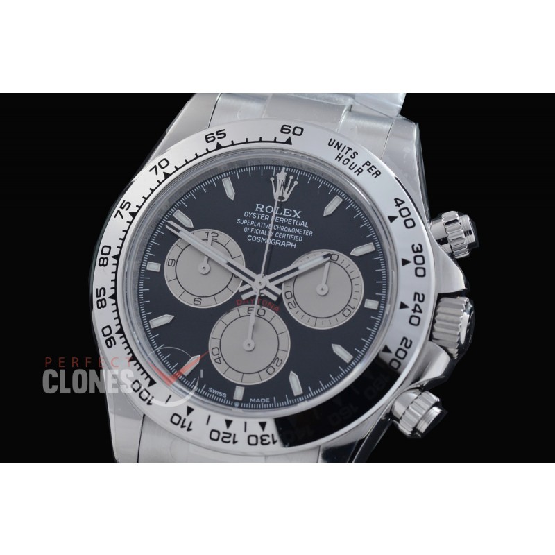 0 0 0 0 0 0 0 RLDS-126509-012 UFO-F 904L Steel Daytona 126506 SS/SS Black Sticks 4131 1-1 Free Sprung Balance Superclone - 72 Hours Power Reserve Movement 