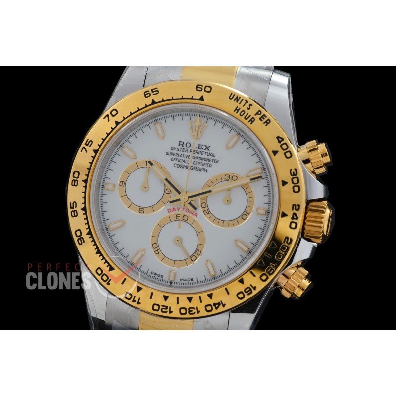 0 0 0 0 0 0 0 RLDT-126503-011 UFO-F 904L Steel Daytona 126503 SS/YG White Sticks 4131 1-1 Free Sprung Balance Superclone - 72 Hours Power Reserve Movement 