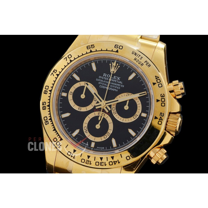 0 0 0 0 0 0 0 RLDF-126508-012 UFO-F 904L Steel Daytona 126508 YG/YG Black Sticks 4131 1-1 Free Sprung Balance Superclone - 72 Hours Power Reserve Movement 