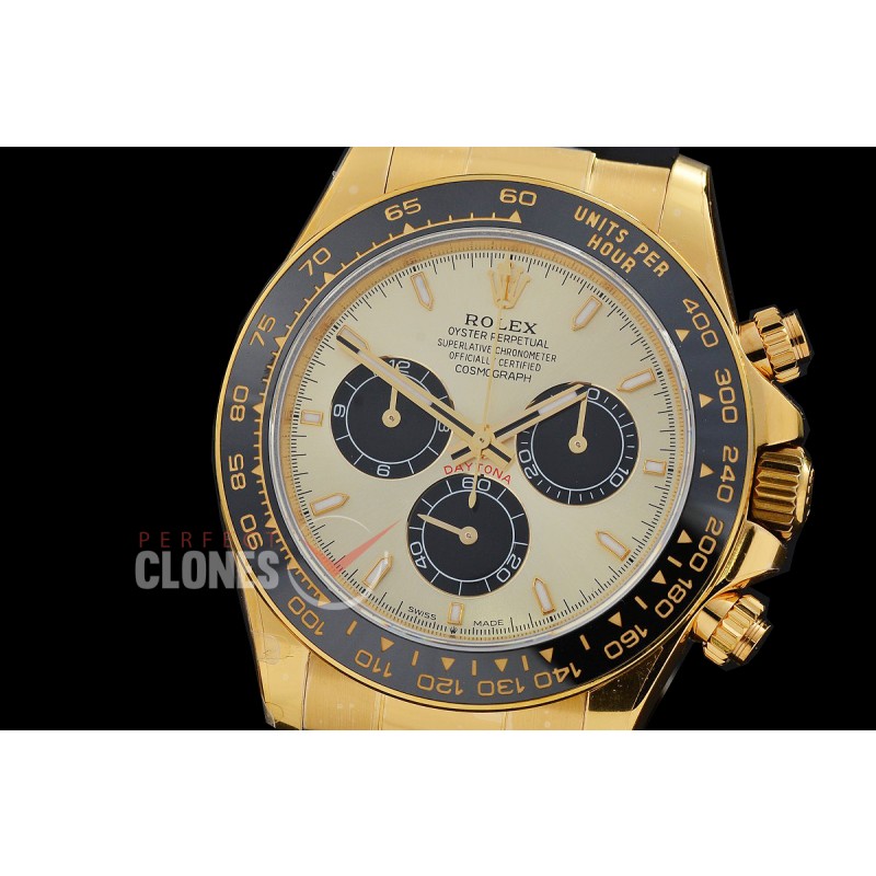 0 0 0 0 0 0 RLDF-126518-106RW QF 904L Steel Daytona 126518LN YG/CER/RU Gold Sticks 4131 Superclone - 72 Hours Power Reserve Movement / Extra Weighted