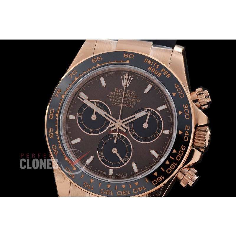 0 0 0 0 0 0 RLDFR-126515-107RW QF 904L Steel Daytona 126515LN RG/CER/RU Brown Sticks 4131 Superclone - 72 Hours Power Reserve Movement / Extra Weighted
