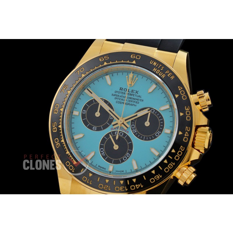 0 0 0 0 0 0 RLDF-126518-079RW BTF 904L Steel Daytona 126518 YG/RU Tiffany Blue Sticks 4131 Superclone - 72 Hours Power Reserve Movement / Extra Weighted 162g