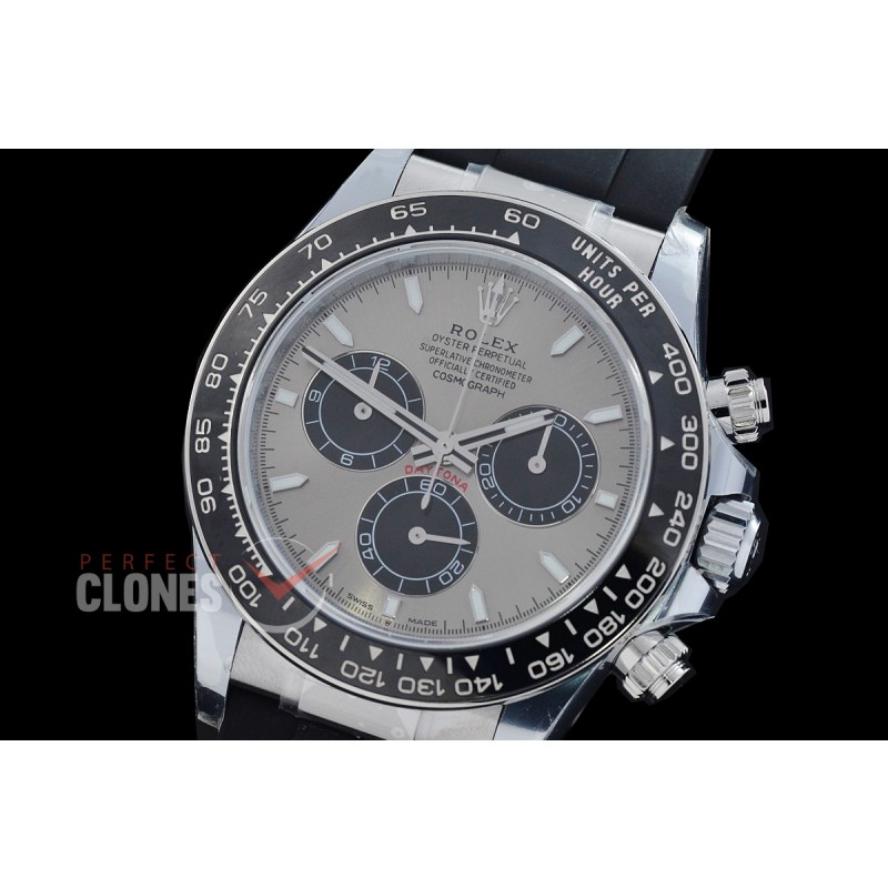 RLDS-126519-073RW BTF 904L Steel Daytona 126519 SS/RU Rhodium Grey Sticks 4131 Superclone - 72 Hours Power Reserve Movement / Extra Weighted 162g