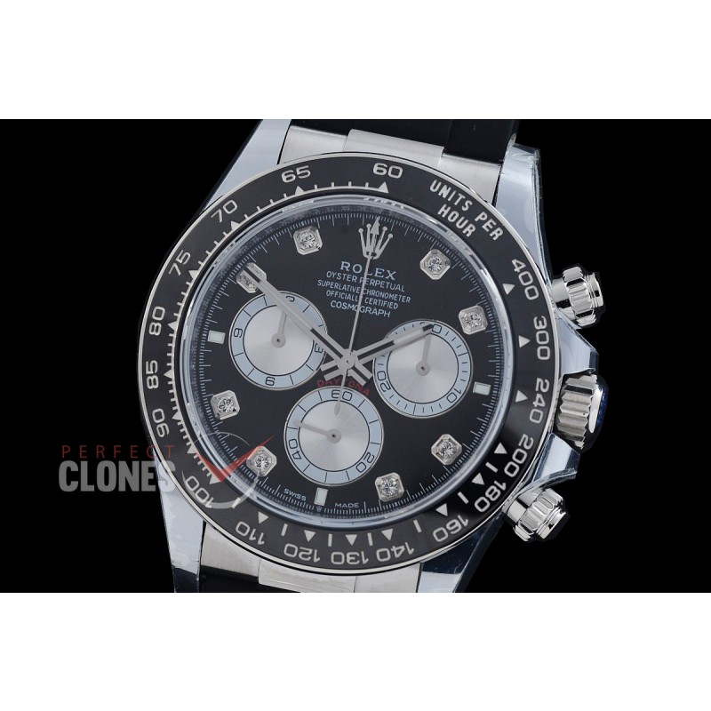 RLDS-126519-082RW BTF 904L Steel Daytona 126519 SS/RU Black Diamonds 4131 Superclone - 72 Hours Power Reserve Movement / Extra Weighted 162g