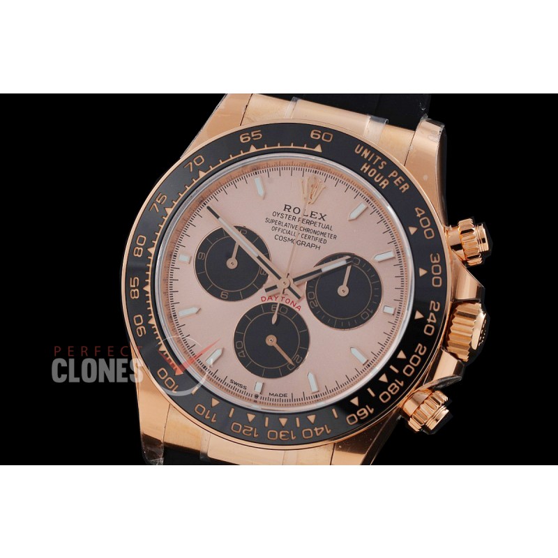 RLDFR-126515-076RW BTF 904L Steel Daytona 126515 RG/RU Rose Gold Sticks 4131 Superclone - 72 Hours Power Reserve Movement / Extra Weighted 162g
