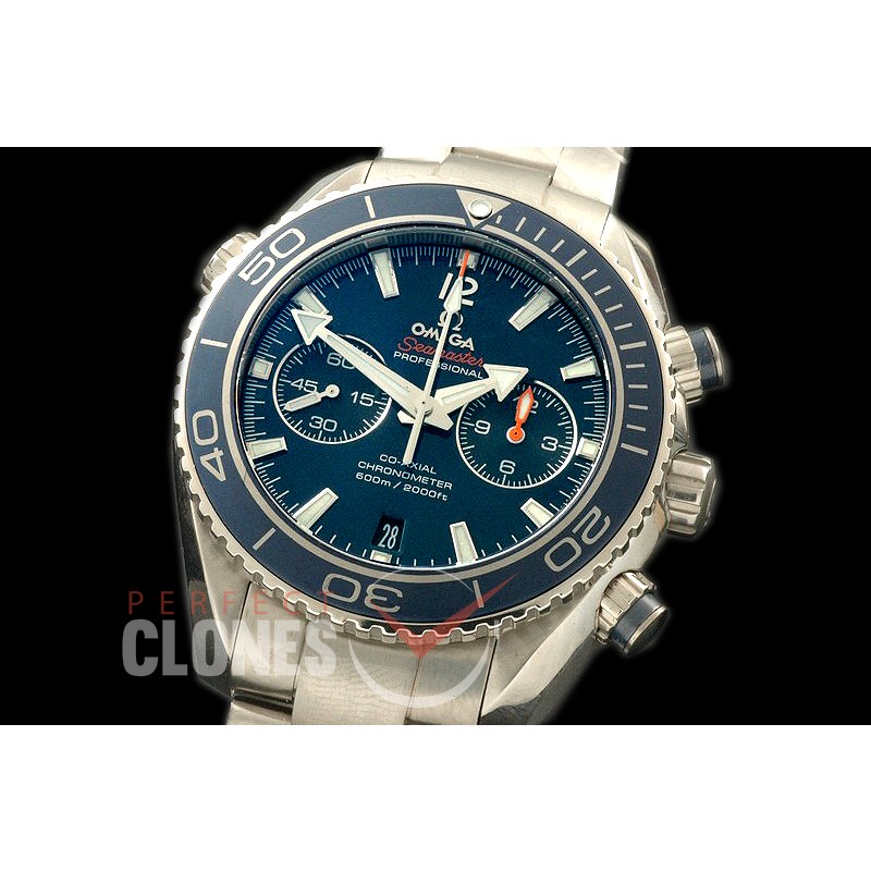 OMCPO45-304 Planet Ocean Chrono TI/TI Blue A-7750