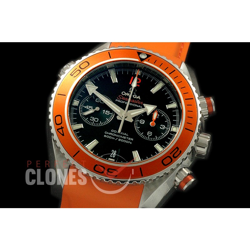 OMCPO45-302R Planet Ocean Chrono SS/RU Black A-7750