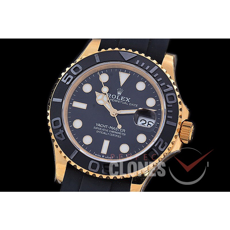 0 0 0 0 0 0 RYM-42-052W QF 904 Steel 2023 Champagne Gold Yachtmaster 42 226658 Men Oysterflex CER/YG/RU Black VR 3235 - Extra Weighted