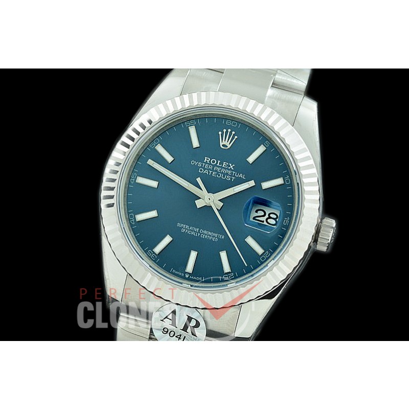0 0 R41DJS-984 JF/ARF 904L Steel 126334 Oyster SS/SS 2019 Blue Sticks Asian 2824/3235 Mod