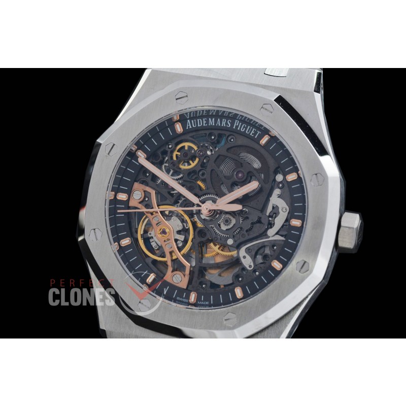 0 0 0 0 AP15407-011 DDF Royal Oak 15407ST Royal Oak Double Balance Wheel Openworked SS/SS A-3132