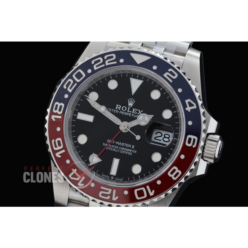 0 0 0 0 0 0 0 0 0 0 0 RLGS00723J QF 904L Steel GMT 126710BLRO Pepsi SS/SS Jubilee Black DD 3285 CHS Free Sprung 