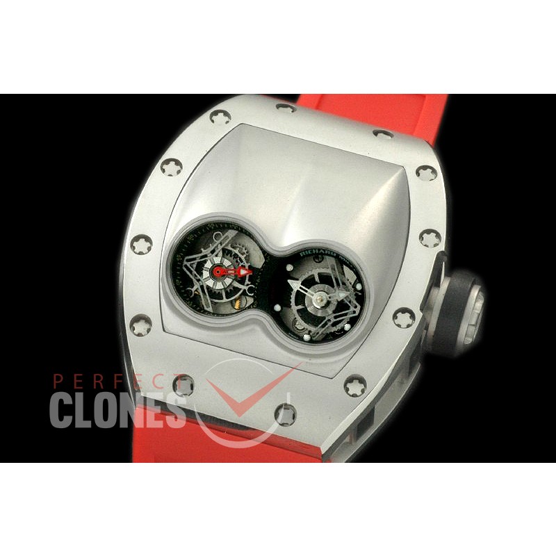 RM053-101 Pablo Mac Donough Tourbillon SS/RU Inclined Twin Dial 