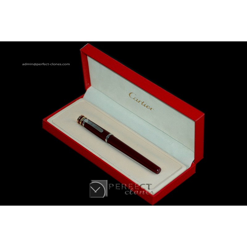 CARZ1013 Trinity de Cartier Dark Maroon Rollerball