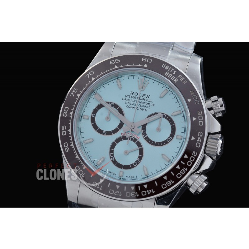 0 0 0 0 0 0 0 RLDS-126506-011 UFO-F 904L Steel Daytona 126506 SS/SS Ice Blue Sticks 4131 1-1 Free Sprung Balance Superclone - 72 Hours Power Reserve Movement 