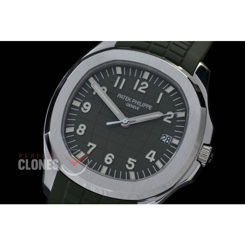 0 0 PPAQ-5168-014 DDF Aquanaut 5168 42mm SS/RU Green Asian Clone Calibre 330SC