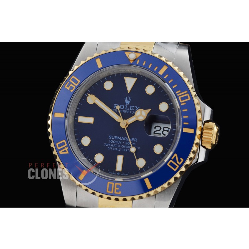 0 0 0 0 0 0 0 0 RLST-41-0082 QF 904L Twotone 2020 41mm Submariner 126613LB SS/YG Blue DD 3235 72 Hrs Reserve - Free Sprung Movement 