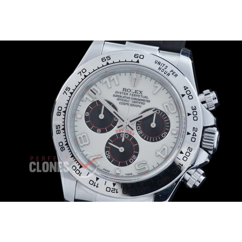 0 0 0 0 0 0 0 0 RLDS-4130-888RW QF V11 904L Steel Daytona 116519 SS/RU White Numeral 4130 Superclone - 72 Hours Power Reserve Movement / Extra Weighted