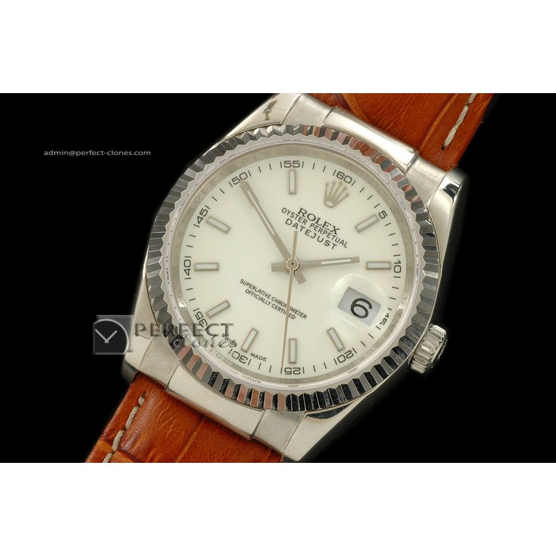 RDJMS10101 LE White Dial Stick Markers Swiss Eta 2836-2