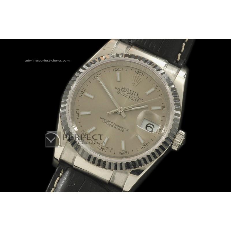 RDJMS1010LE Grey Dial Stick Markers Swiss Eta 2836-2